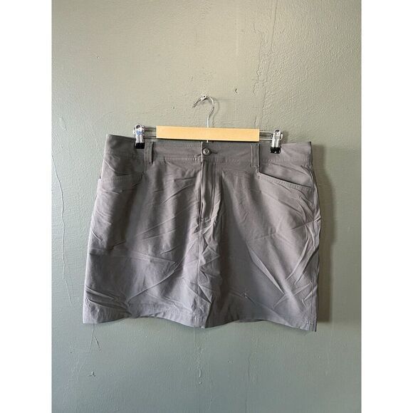 Eddie Bauer Womens Gray Outdoor Hiking Nylon Skirt Size 14 - Picture 1 of 3
